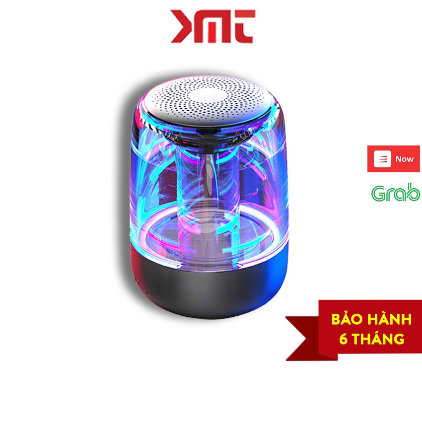 [Mã ELFLASH5 giảm 20K đơn 50K] Loa bluetooth trong suốt đèn led nhiều màu cực đẹp âm thanh vòm bass siêu trầm KMT Store