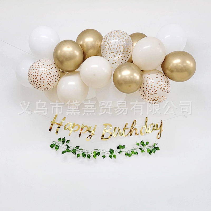 SET trang trí sinh nhật Handmade kiểu Hàn Quốc dễ trang trí tại nhà [Tặng kèm BƠM + KEO + DÂY KẾT BÓNG]