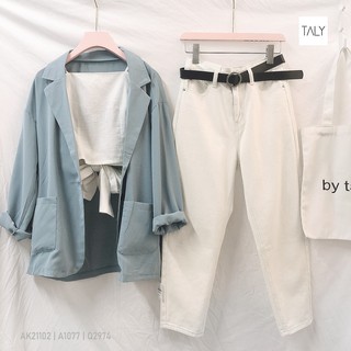 Áo khoác vest trơn 608 taly ak21102