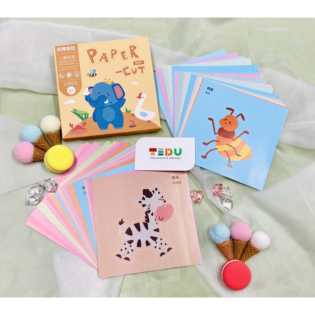 Bộ giấy cắt thủ công - Paper cut Tedu
