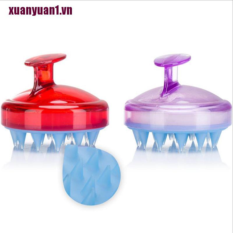 [xuanyuan1] Lược Gội Đầu Silicone Massage Da Đầu