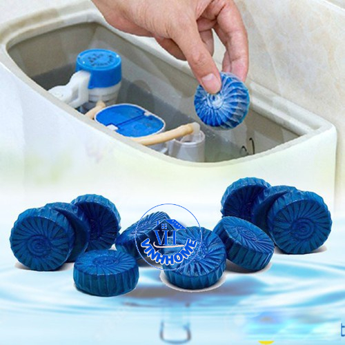 Bộ 10 Viên Khử Mùi Tẩy Bồn Cầu Viên Toilet Diệt Khuẩn, Tẩy Sạch Vệ Sinh Vết Bám Bẩn