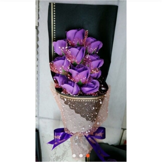 🌹Hoa hồng sáp bó dài 11 bông