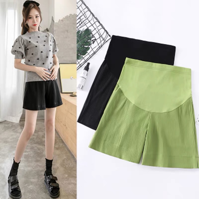 Quần sooc bầu_quần bầu đùi thun tăm lạnh cực mát ngày hè