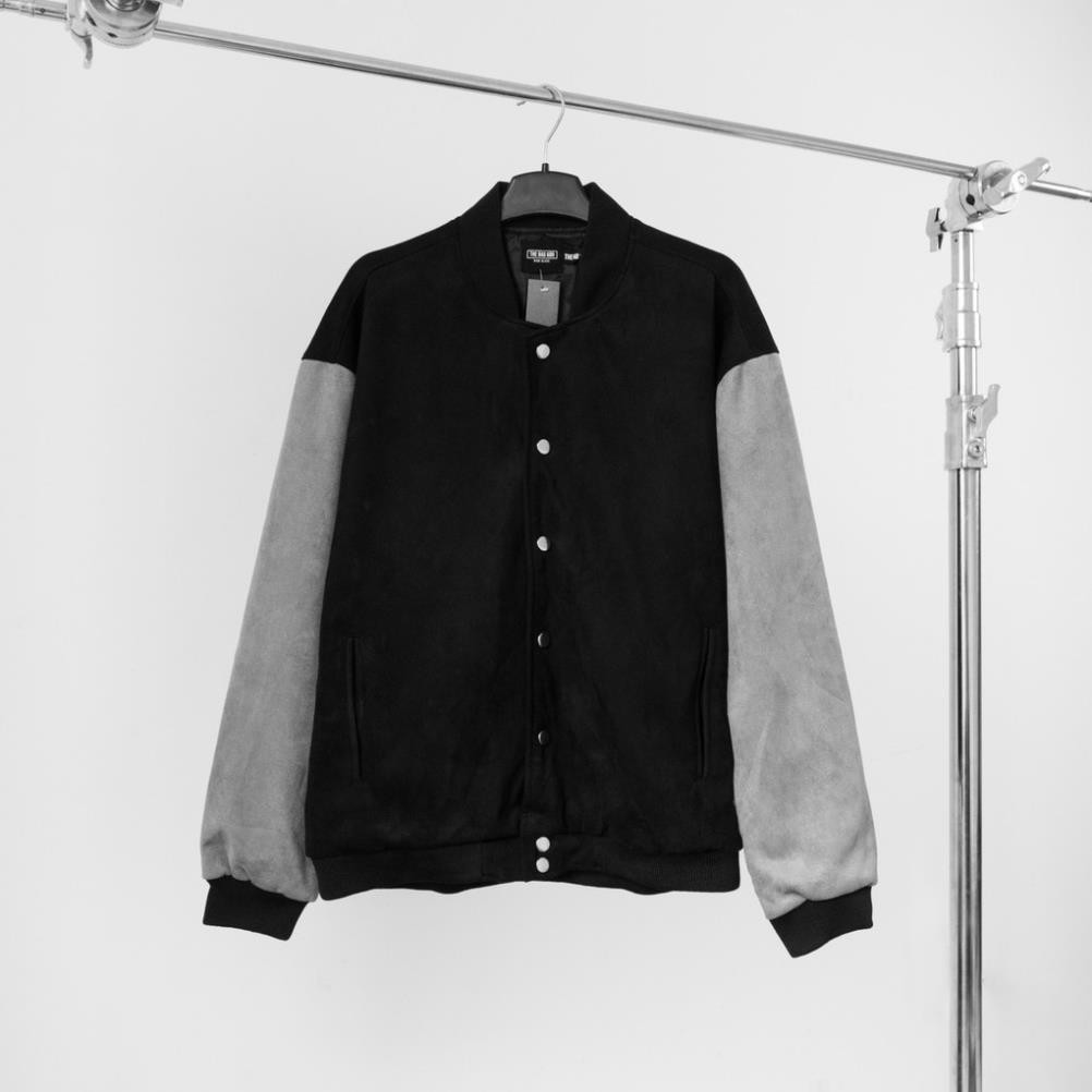 Áo khoác bomber varsity The Bad God BMG Suede Đẹp