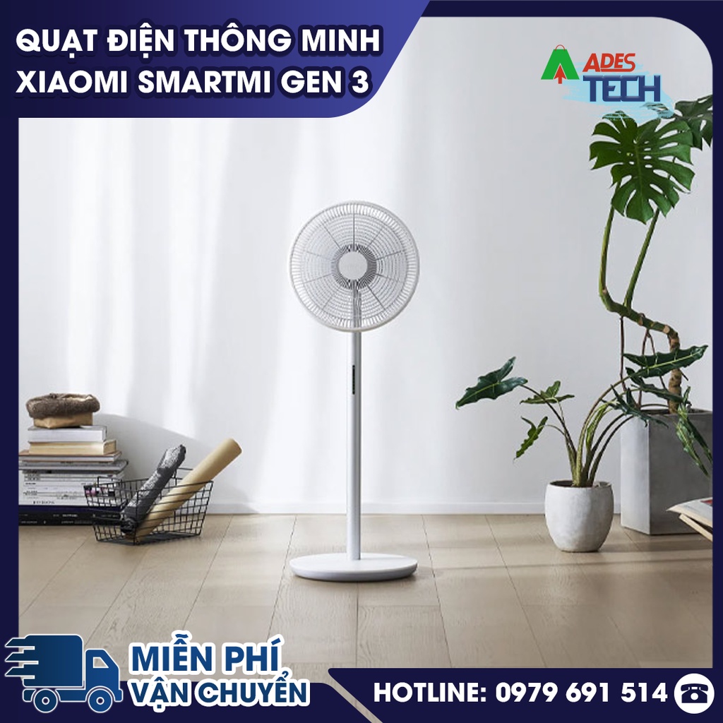 Quạt điện thông minh Xiaomi Smartmi Gen 3 - Bảo hành 12 tháng - Kết nối điện thoại