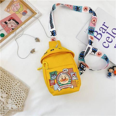 Túi đeo chéo ngực bằng vải canvas in họa tiết hoạt hình thời trang cho trẻ mẫu giáo | BigBuy360 - bigbuy360.vn