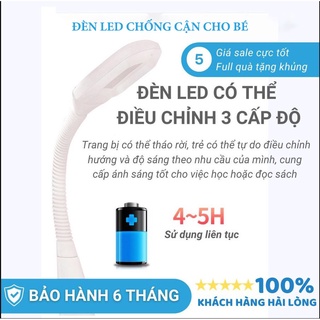 Đèn học để bàn chống cận thị, đèn LED đa năng tiện lợi nhỏ gọn cao cấp Delux
