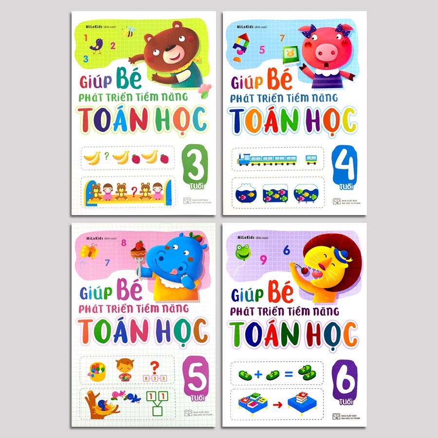 Sách - Combo Giúp Bé Phát Triển Tiềm Năng Toán Học ( 4 quyển)