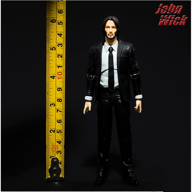 Mô hình đồ chơi John Wick Mafex chapter 2 vest đen + chó