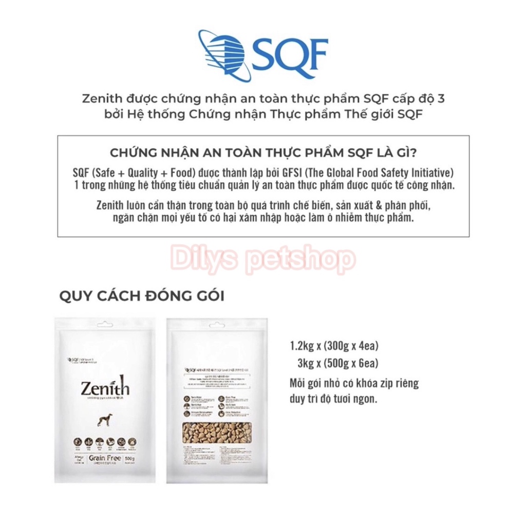 3KG ZENITH THỨC ĂN HẠT MỀM CHÓ ĐỦ MỌI LỨA TUỔI