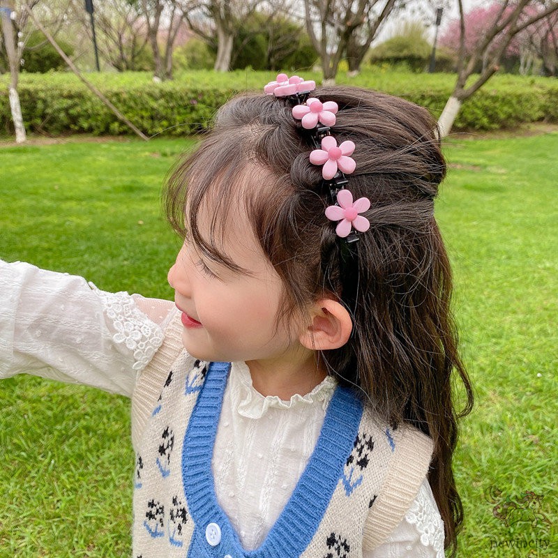 Băng đô cài tóc đính hoa và trái cây đáng yêu cho bé gái