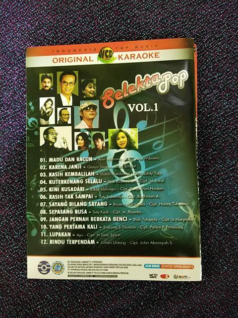 Đĩa Vcd Karaoke Vol 1 Chất Lượng Cao