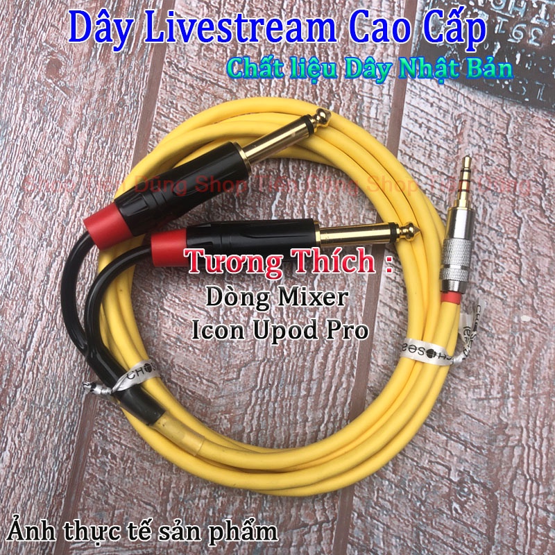 Dây Livestream Tự Chế Cao Cấp Dài 180cm Chất Liệu Dây Nhật Dùng Cho Mixer, Sound Card , Icon Pro và Nhiều Dòng Khác