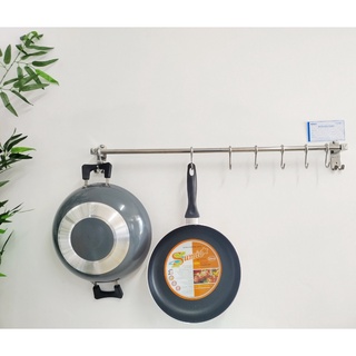 Thanh treo đồ nhà bếp, nhà tắm kibath inox sus 304, kb-821