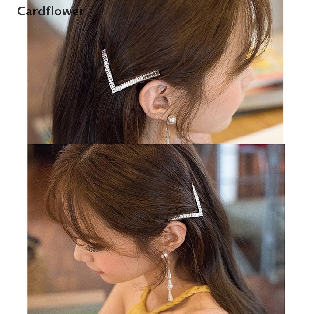 Kẹp Tóc Kim Loại Đính Đá Zircon Thời Trang Cho Nữ