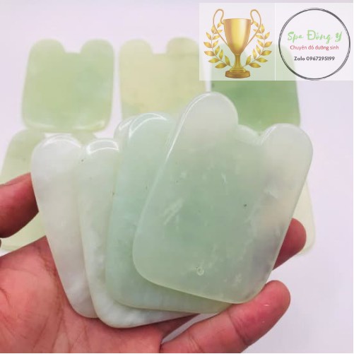 Ngọc cạo gió mặt, ngọc massage mặt, spa, chăm sóc mặt đông y