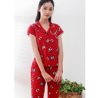 Đồ bộ mặc nhà Pyjamas Kate họa tiết, siêu mát SE3100