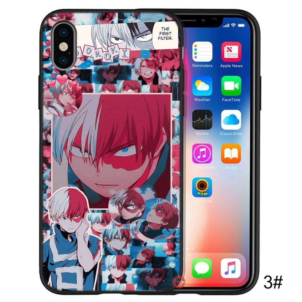 Ốp Điện Thoại Silicon Mềm Hình anime shoto todoroki 16ni Cho iphone xs max x xr 10 5 5s 6 6s 7 8 plus