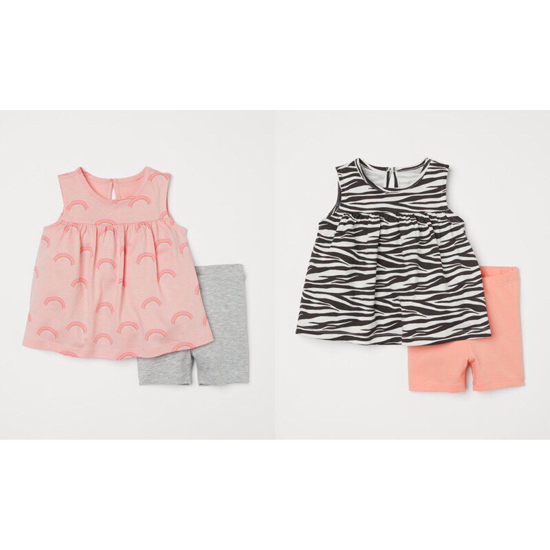set bộ bé gái Hm auth size 6/9 đến 3-4y