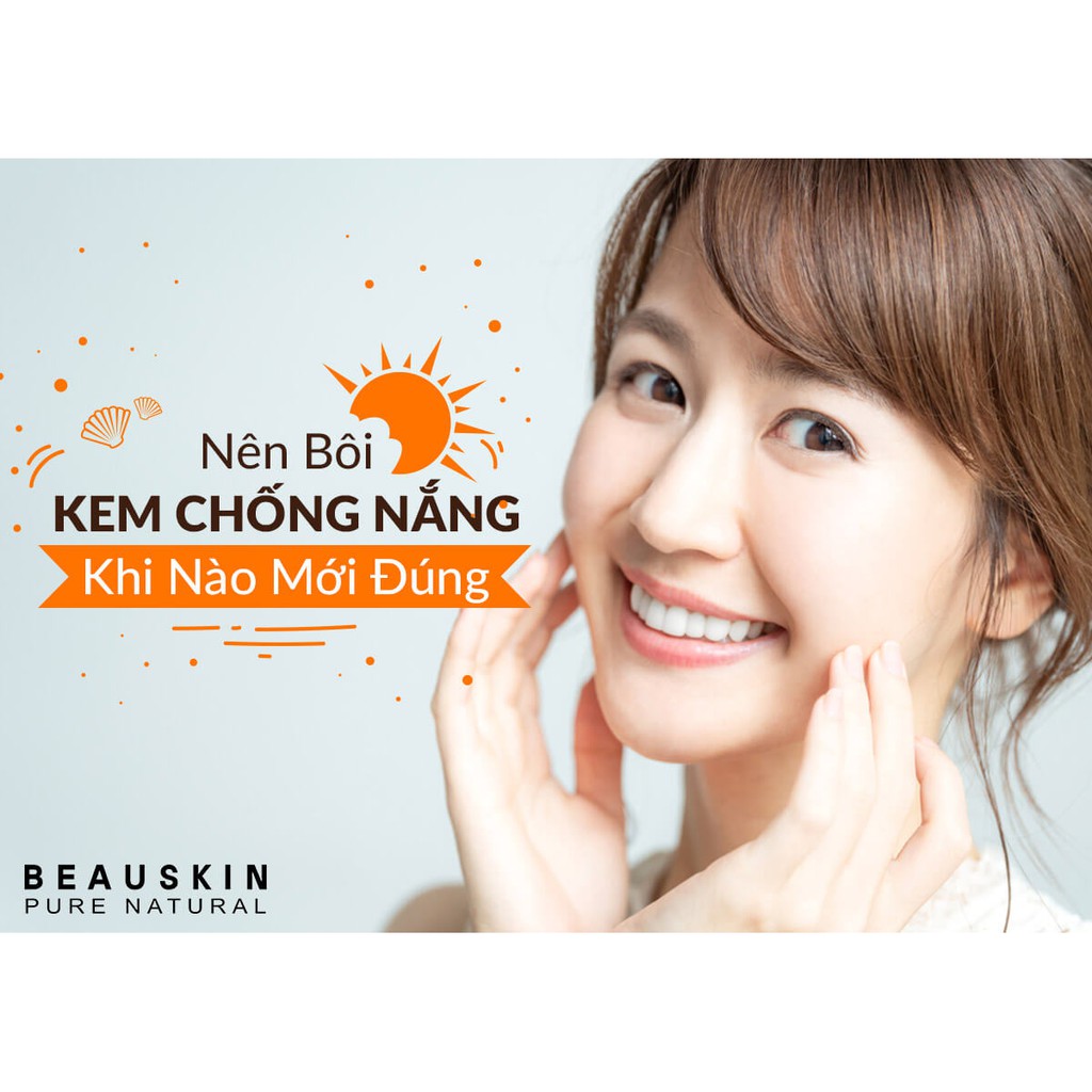 Kem chống nắng kiểm soát dầu chống thấm nước BEAUSKIN Daily UV Deffence Sun Cream 50ml