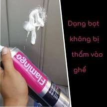 01 Chai xịt bọt Flamingo F002 vệ sinh da làm sạch ghế da , nội thất ô tô - Làm sạch ghế da, nỉ, taplo