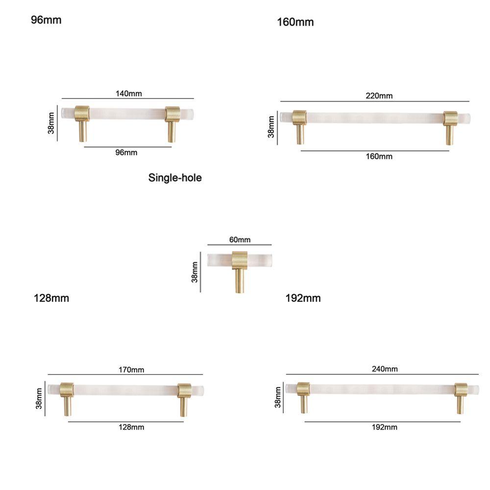Tay Nắm Cửa Tủ Bằng Acrylic Trang Trí Nội Thất