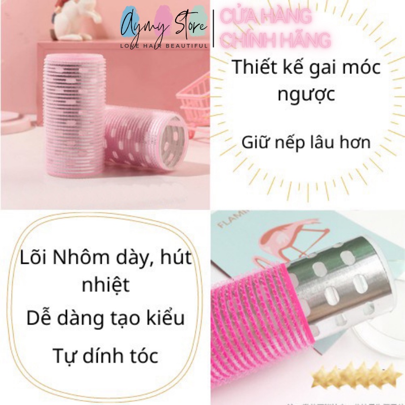 Lô cuốn tóc mái bay to xoăn lõi nhôm AYMY