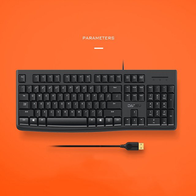 Bàn phím Dareu LK185 ❤️FREESHIP❤️ phím mỏng, sắc nét, sản phẩm lý tưởng cho văn phòng, gamenet - ATcomputer