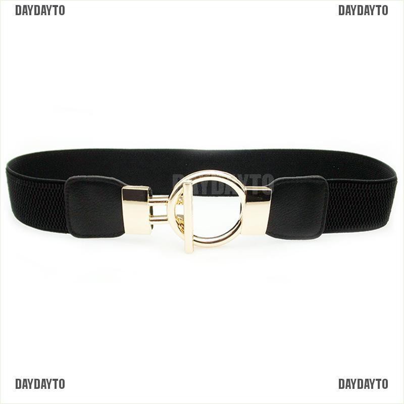 Thắt Lưng Co Giãn Bản Rộng Có Khóa Cài Cho Nữ Mặc Đầm