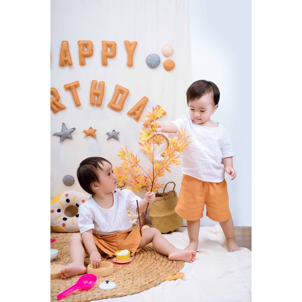 Quần Short Ống Suông Cạp Chun Phong Cách Hàn Quốc Cho Bé - SILAS PANTS - PAL005 - SAOLA KIDS CLOTHING