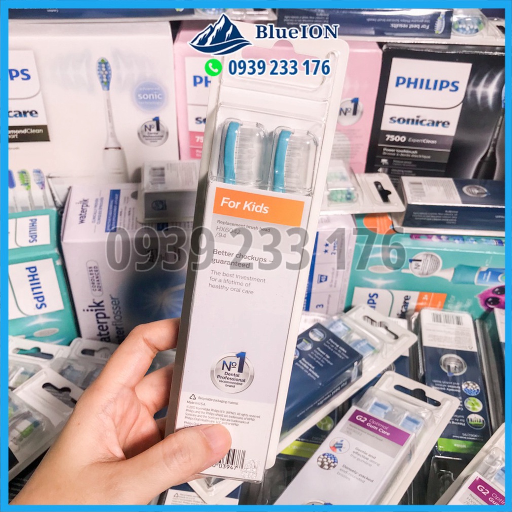 [Hàng Mỹ] Đầu bàn chải điện trẻ em Philips Sonicare Kids dành cho trẻ em