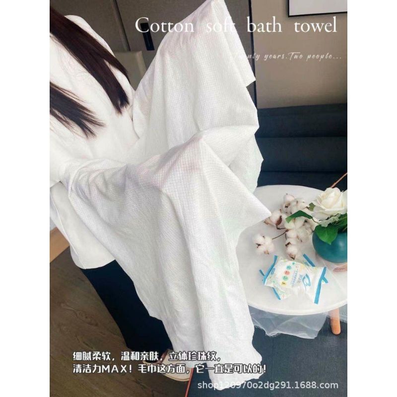 Khăn tắm nén du lịch cotton tiện lợi dùng một lần thấm nước tốt 70*140 cm MIIBOOSHI P.260