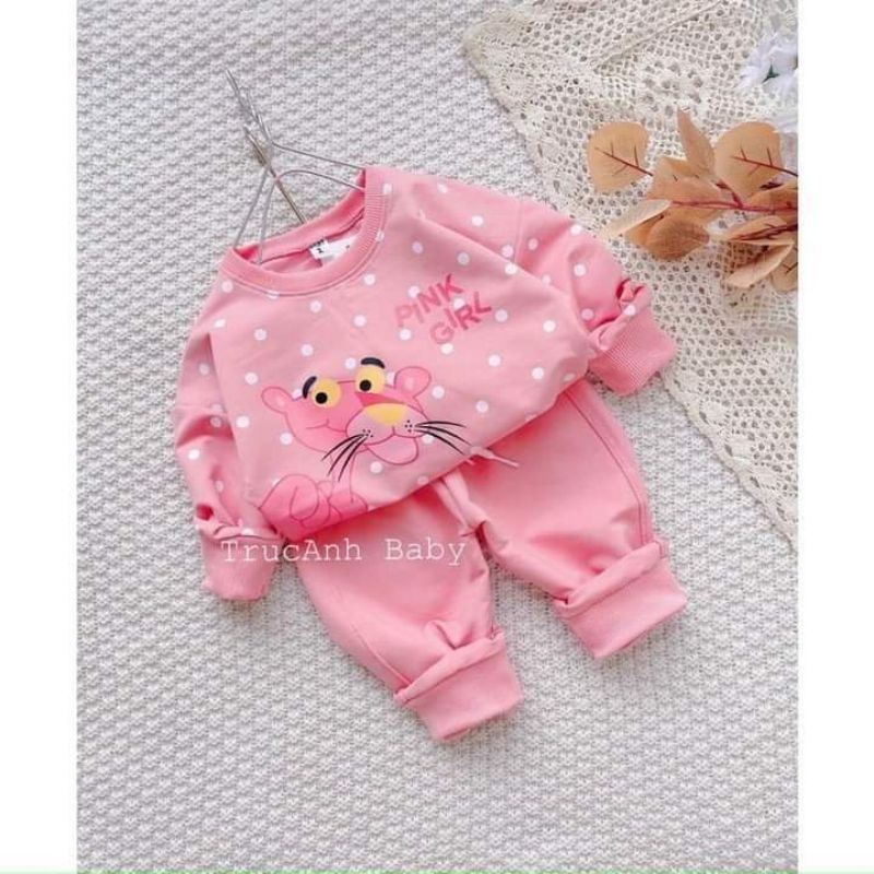 bộ da cá tàu pink cho bé gái