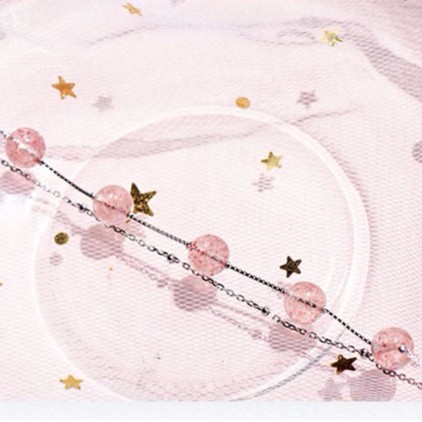 Lắc tay bạc 7 hạt hồng | BigBuy360 - bigbuy360.vn