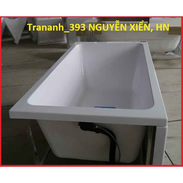 BỒN TẮM NHỰA 1.35M FANTINY MBL/R - 135S, BỒN TẮM YẾM CHÂN INOX 1350 x 750 x 650 mm.