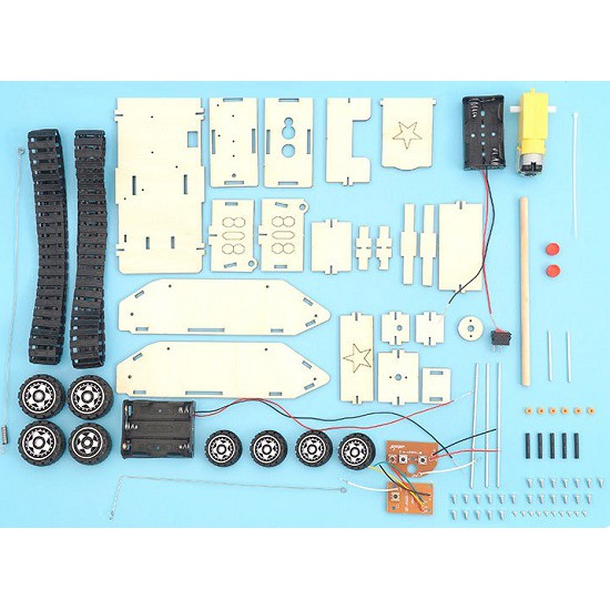 Đồ Chơi Khoa Học Sáng Tạo Lắp Ráp Xe Tăng Điều Khiển Từ Xa