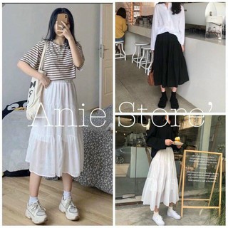 Chân Váy Midi Ba Tầng Liền