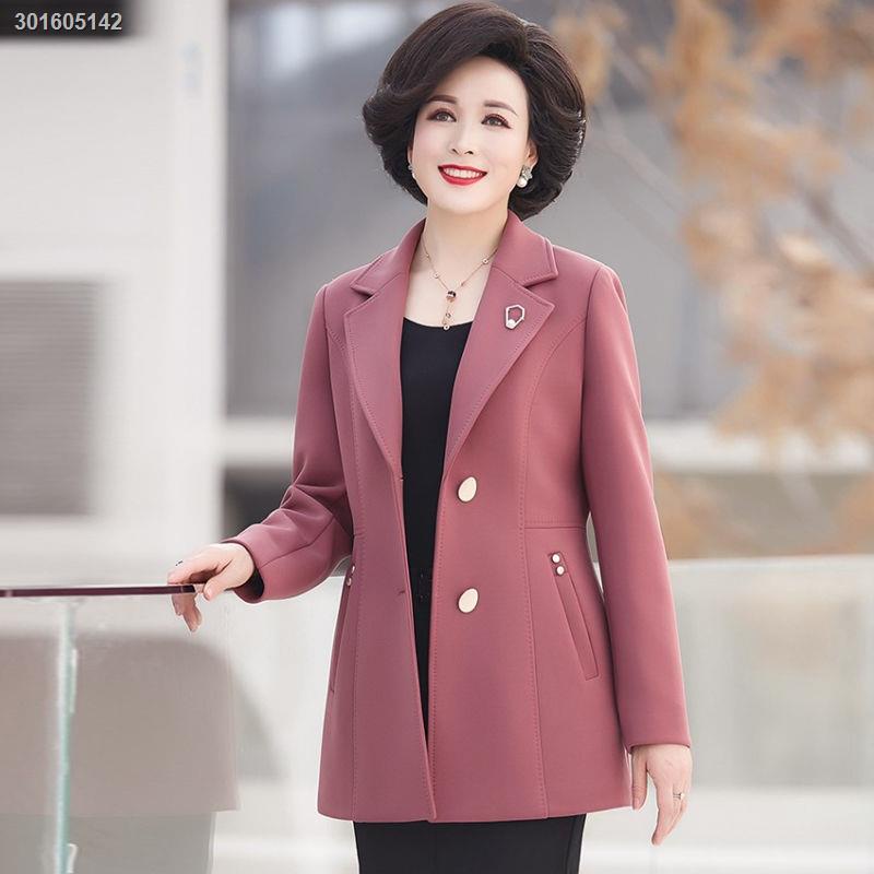 Áo khoác vest ngắn phong cách thời trang xuân thu cho phụ nữ trung niên