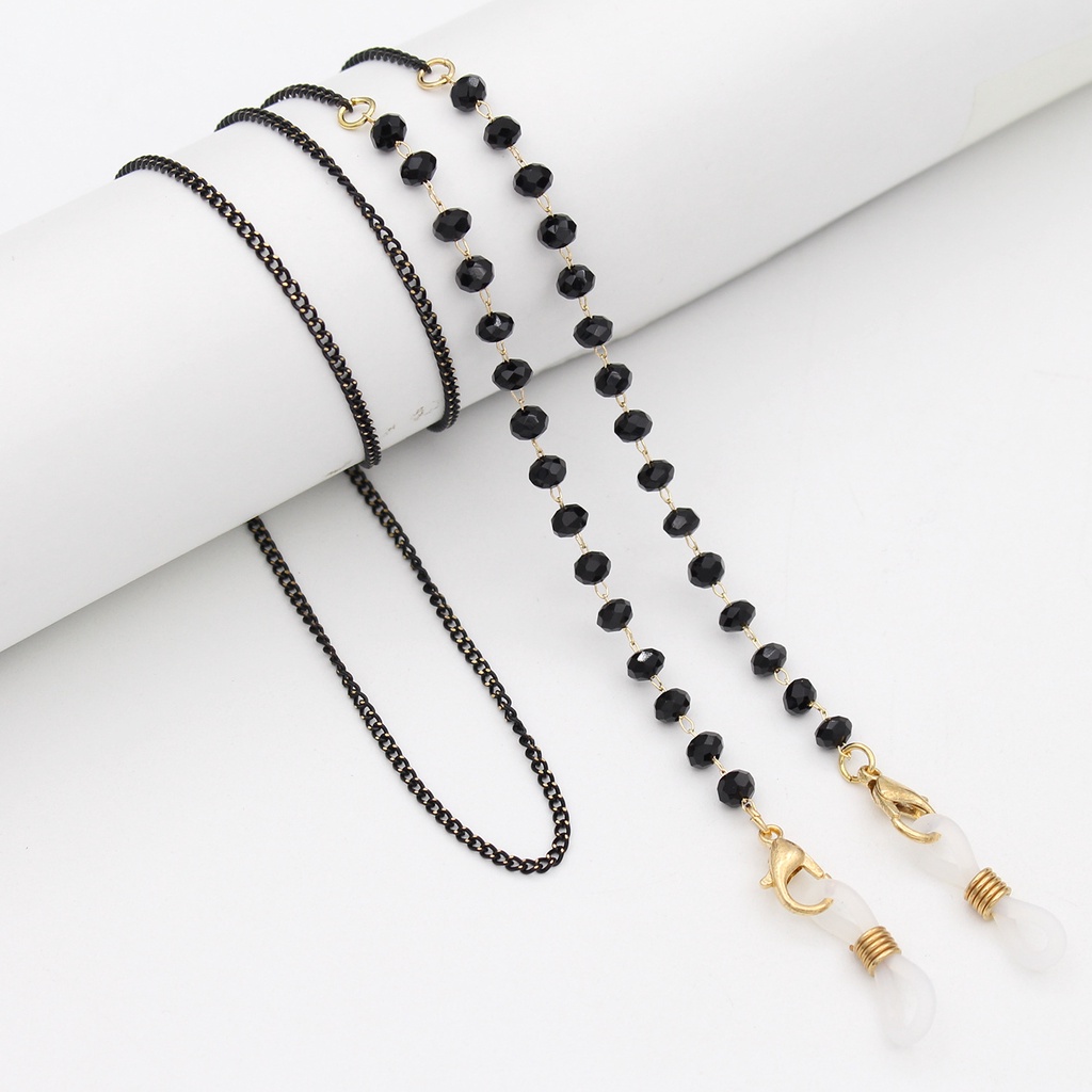 Dây đeo khẩu trang Hàn Quốc chuỗi, kim loại vàng bạc cao cấp - Có thể đeo được mắt kính