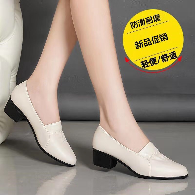 Giày da công sở ⚡ Tặng 1 đôi tất ⚡ giày da nhún mềm chân sang trọng , giày nữ cao cấp,giày công sở giá rẻ