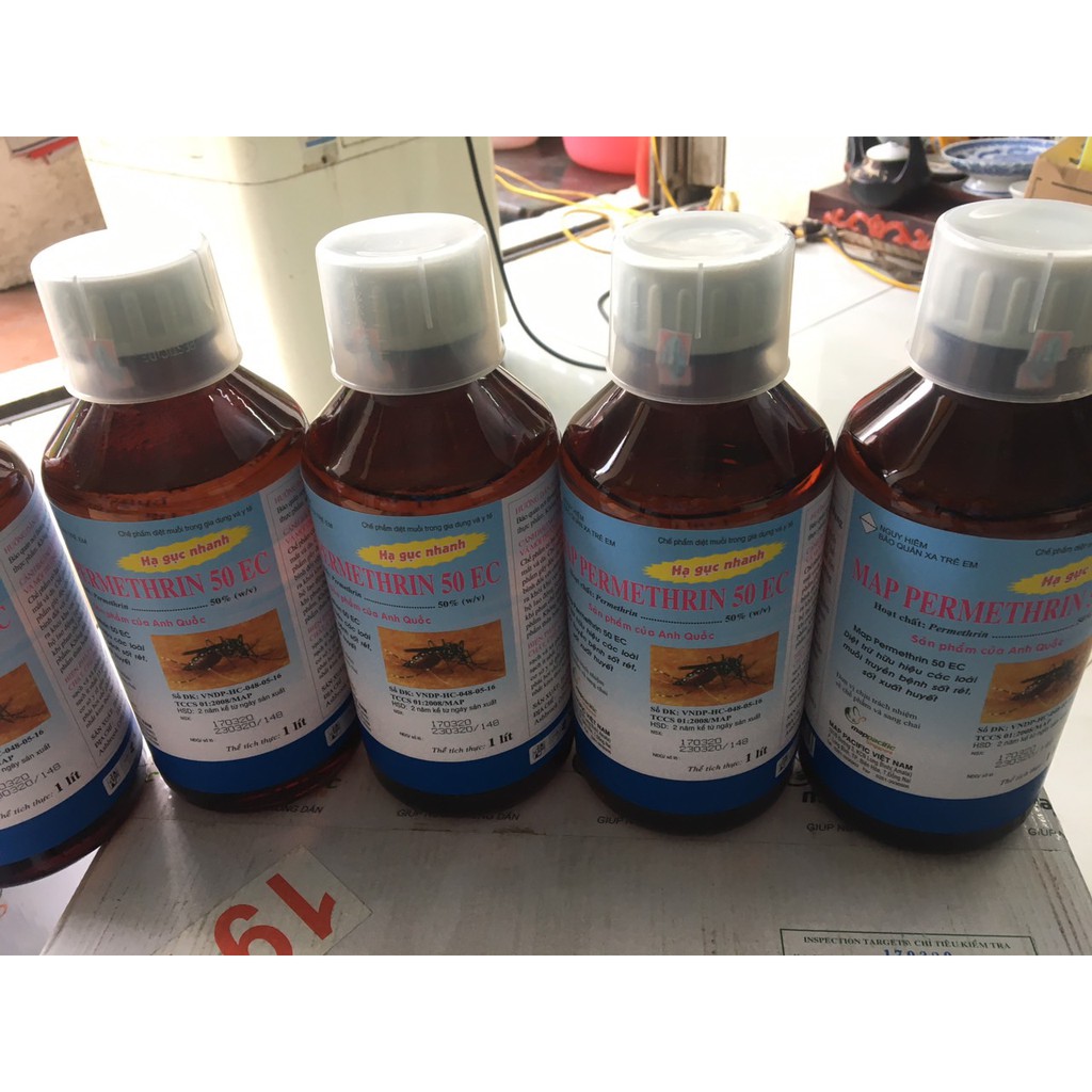 THUỐC DIỆT MUỖI PERMETHRIN 50EC [Chai 1000ML] MAP PACIFIC