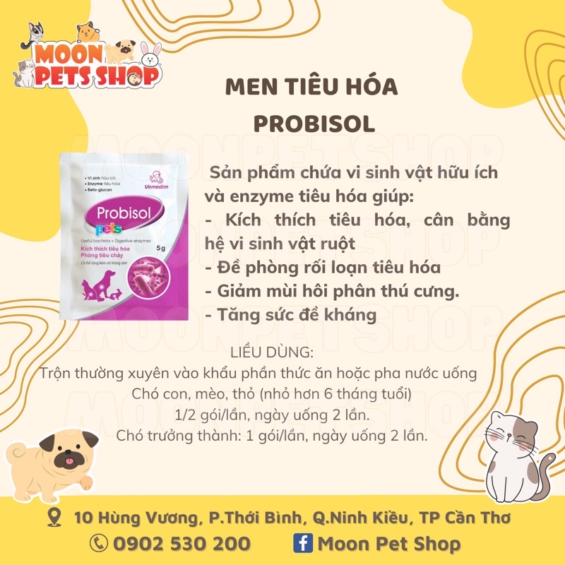 Men tiêu hoá Probisol cho thú cưng.
