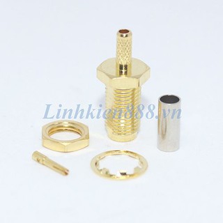 Đầu Nối SMA Cái Hàn Cáp RG174, RG316
