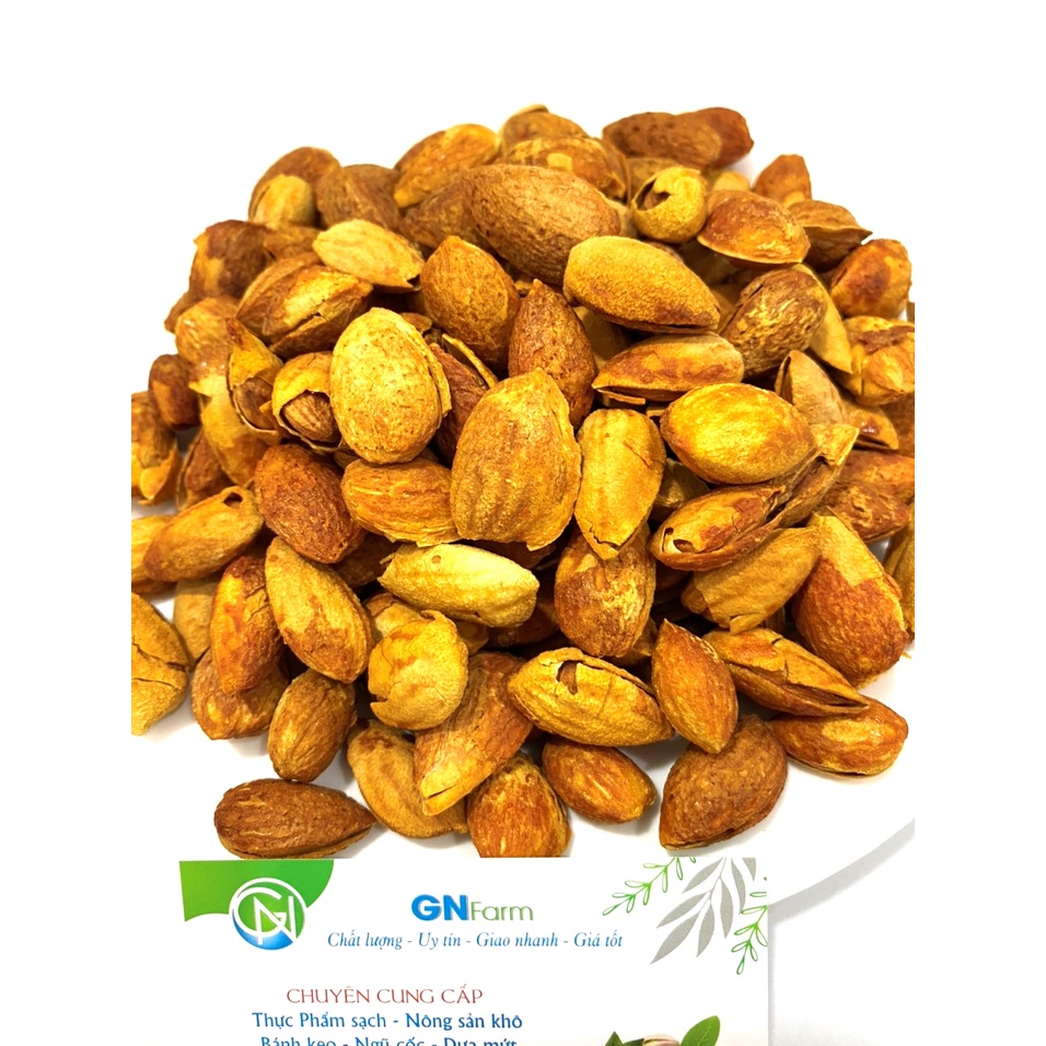 Hạnh Nhân Rang Bơ Vỏ Mỏng Hạt Hạnh Nhân Mỹ Chuẩn Vị Giòn Béo - Hộp 450g
