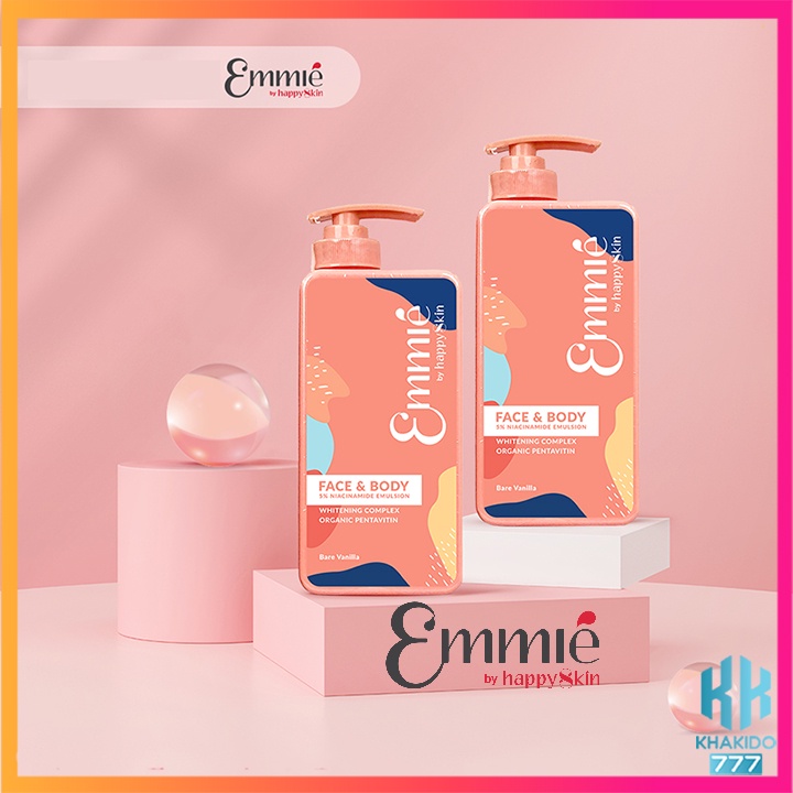 Combo 2 Chai Kem Dưỡng Trắng Da Emmie Cho Mặt Và Body Có Chứa 5 % Niaciamide 85ml - 250ml Emmié