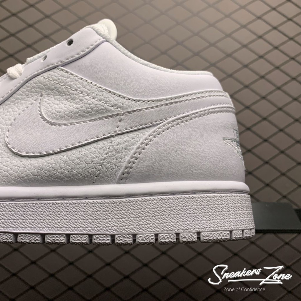 Giày Thể Thao Air Jordan 1 Low Triple White Full Trắng Cổ Thấp Cực Phong Cách Sneakers World Sneakers World