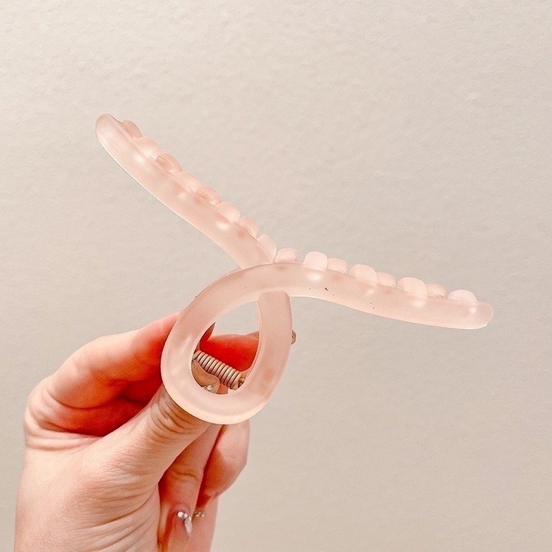 Kẹp Tóc Nhựa Acrylic Màu Sáng Đơn Giản Thời Trang Hàn Quốc