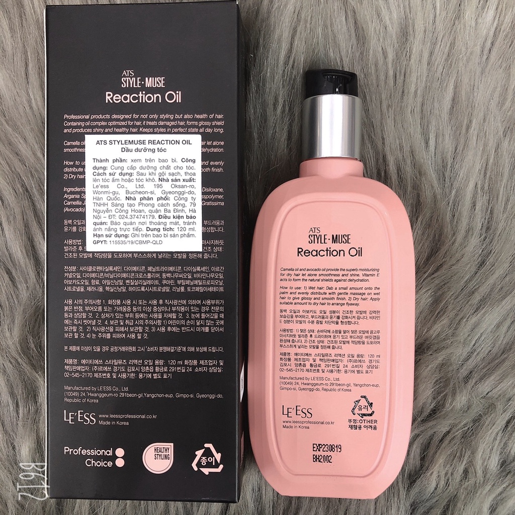 Tinh dầu dưỡng tóc ATS STYLEMUSE REACTION OIL 120ml ( hàng chính hãng )