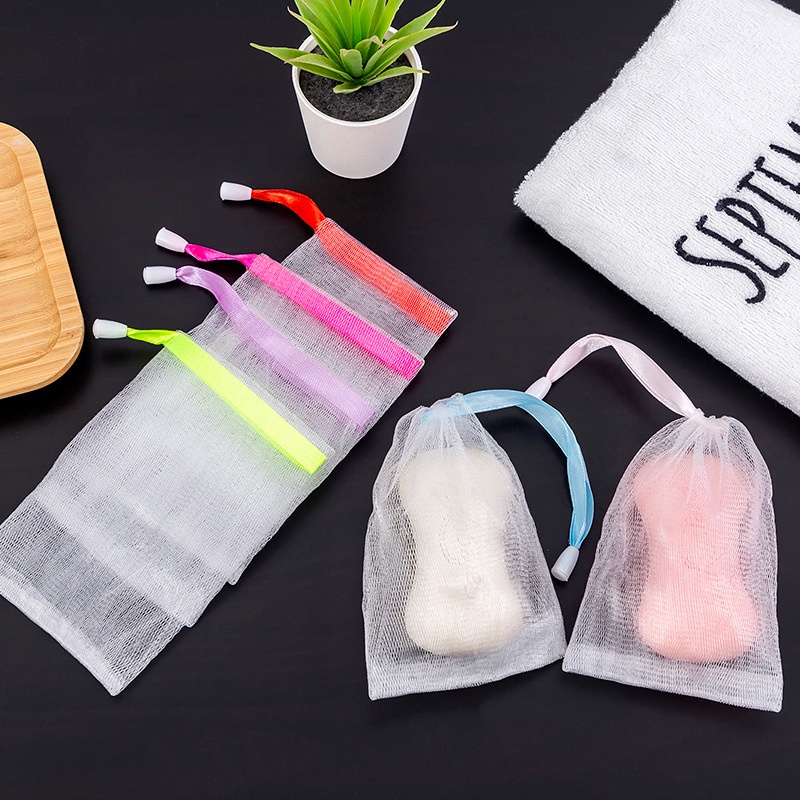 Túi lưới đựng xà phòng tạo bọt tiện lợi